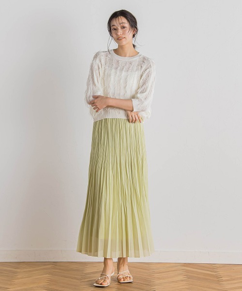 Droite lautreamont(ドロワットロートレアモン)の「フリンジニットプルオーバー≪手洗い可能≫(ニット/セーター・レディース・オフホワイト・M)」の11枚目の写真