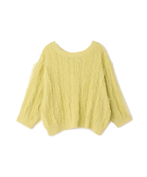 Droite lautreamont(ドロワットロートレアモン)の「フリンジニットプルオーバー≪手洗い可能≫(ニット/セーター・レディース・オフホワイト・M)」の18枚目の写真