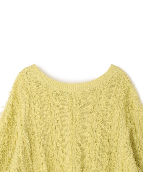 Droite lautreamont(ドロワットロートレアモン)の「フリンジニットプルオーバー≪手洗い可能≫(ニット/セーター・レディース・オフホワイト・M)」の15枚目の写真