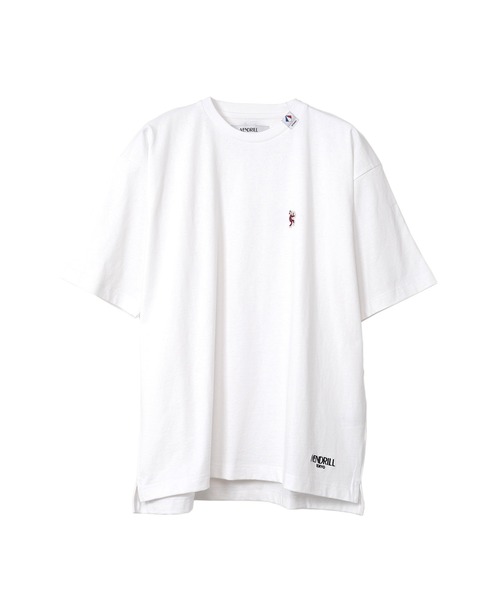 Mendrill(メンドリル)の「Mendrill Kang Fu Embroidery T-shirt(Tシャツ/カットソー・メンズ・ホワイト/ブラック・M/XS/S/L)」の1枚目の写真