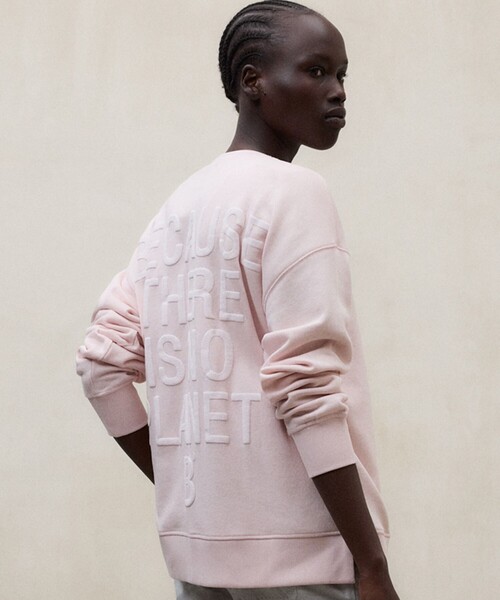 ECOALF(エコアルフ)の「STORM BECAUSEスウェット / STORMALF SWEATSHIRT WOMAN(スウェット・レディース・チャコールグレー/イエロー/オレンジ/ベビーピンク/ネイビー/ホワイト系その他/イエロー系その他2・FREE)」の6枚目の写真