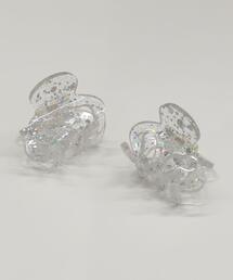 WEGO | WEGO/【2点セット】ラメミニクリップ(バレッタ/ヘアクリップ)