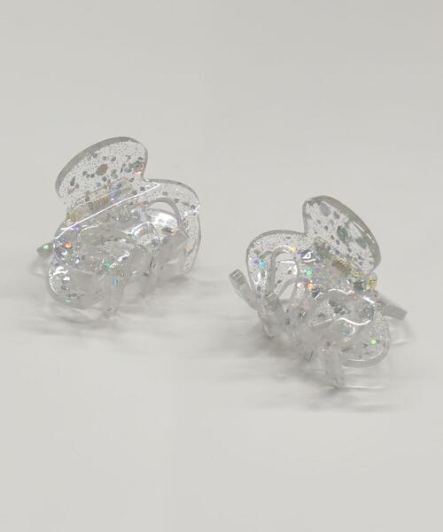 WEGO(ウィゴー)の「WEGO/【2点セット】ラメミニクリップ(バレッタ/ヘアクリップ・レディース・その他1/その他2・FREE)」の1枚目の写真