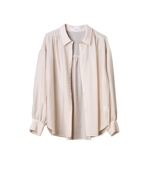 トップス Her lip to Cotton-blendVoile Sheer Shirt HER LIP TO Cotton-brend Voile Sheer Shirt beige | eBay