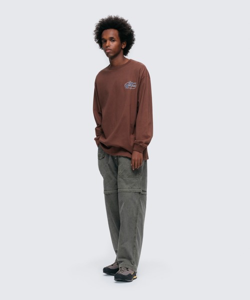 WILD THINGS（ワイルドシングス）の「ワイルドシングス L/S Tシャツ│WILD THINGS TEE LS（Tシャツ/カットソー・メンズ・ブラック/ブラウン/ライトカーキ/ホワイト・M/L/XL/S）」の7枚目の写真