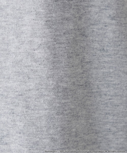 forksy.(フォルクシー)の「【forksy.】【THE SATURDAY EVENING POST】別注 グラフィックDOGリンガー半袖Tシャツ(Tシャツ/カットソー・レディース・グレイッシュベージュ/杢グレー/オフホワイト・FREE)」の13枚目の写真