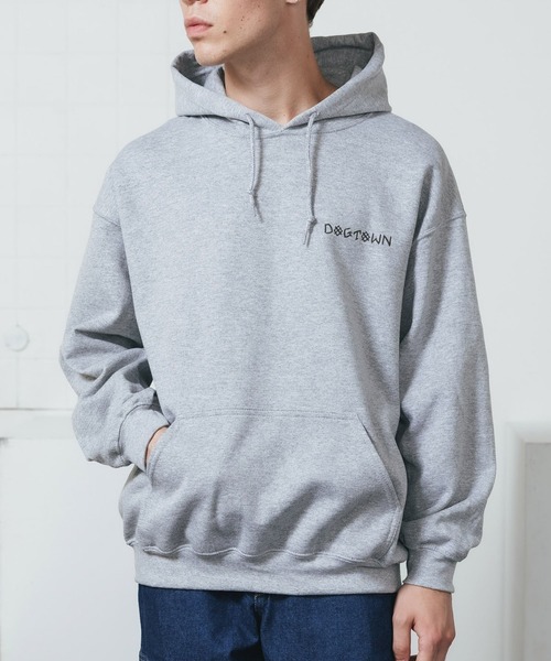 パーカー DOGTOWN/ドッグタウン Scratch Cross HOODIE プルオーバーパーカー バックプリント ビッグシルエット レディース DOGTOWN/ドッグタウン Scratch Cross HOODIE プルオーバー