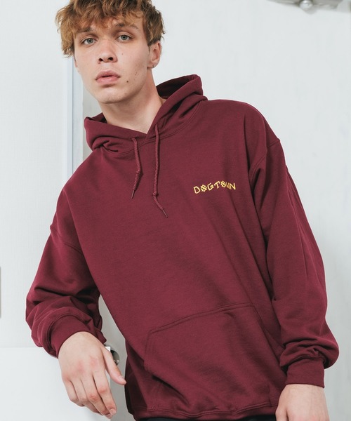 パーカー DOGTOWN/ドッグタウン Scratch Cross HOODIE プルオーバーパーカー バックプリント ビッグシルエット レディース DOGTOWN/ドッグタウン Scratch Cross HOODIE プルオーバー