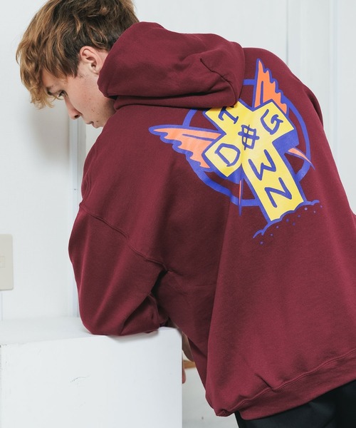 DOGTOWN/ドッグタウン Scratch Cross HOODIE プルオーバー