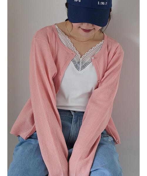 ehka sopo（エヘカソポ）の「前後2WAYレース付きタンクトップ（タンクトップ・レディース・サックスブルー/ライトベージュ/ブラック/オフホワイト・F）」の8枚目の写真