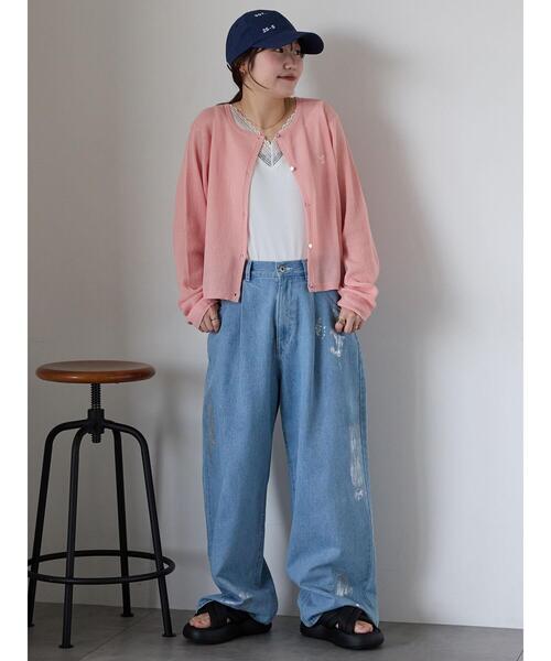 ehka sopo（エヘカソポ）の「前後2WAYレース付きタンクトップ（タンクトップ・レディース・サックスブルー/ライトベージュ/ブラック/オフホワイト・F）」の9枚目の写真