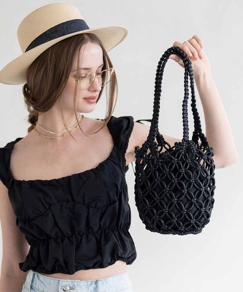 HAYNI(ヘイニ)の「Luminossa ルミノサ(かごバッグ・レディース・シルバー/ブラック/ゴールド・FREE)」の1枚目の写真