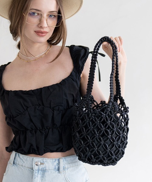 HAYNI(ヘイニ)の「Luminossa ルミノサ(かごバッグ・レディース・シルバー/ブラック/ゴールド・FREE)」の11枚目の写真