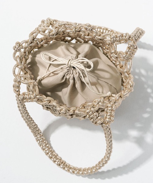 HAYNI(ヘイニ)の「Luminossa ルミノサ(かごバッグ・レディース・シルバー/ブラック/ゴールド・FREE)」の6枚目の写真