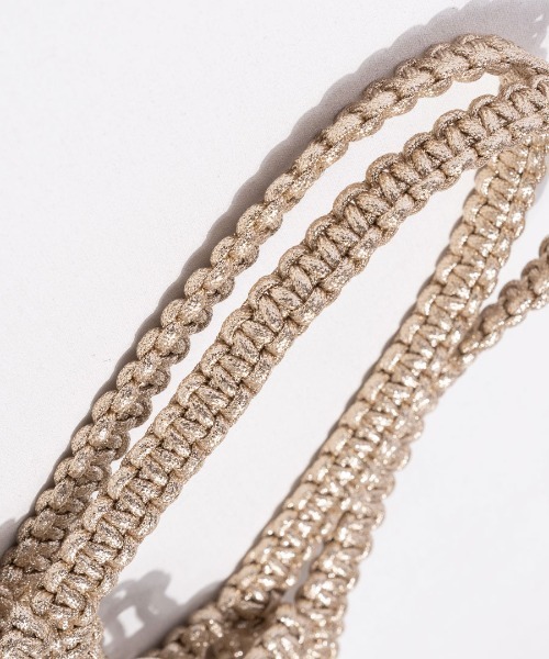 HAYNI(ヘイニ)の「Luminossa ルミノサ(かごバッグ・レディース・シルバー/ブラック/ゴールド・FREE)」の4枚目の写真