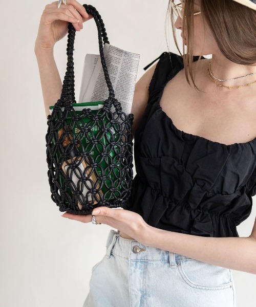 HAYNI(ヘイニ)の「Luminossa ルミノサ(かごバッグ・レディース・シルバー/ブラック/ゴールド・FREE)」の9枚目の写真