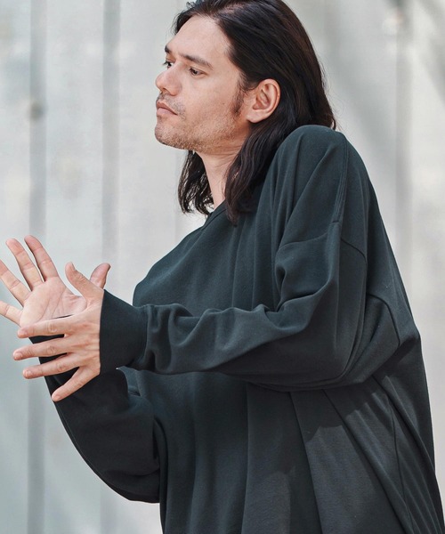 CAMBIO（カンビオ）の「mlt5281- Minimal Span Fraise Cut sew カットソー（Tシャツ/カットソー・メンズ・ブラック/チャコールグレー/ホワイト・S/M/L）」の4枚目の写真