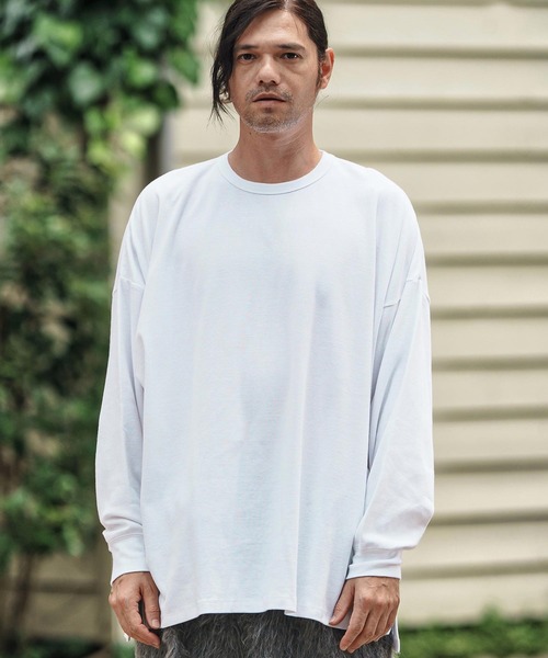 CAMBIO（カンビオ）の「mlt5281- Minimal Span Fraise Cut sew カットソー（Tシャツ/カットソー・メンズ・ブラック/チャコールグレー/ホワイト・S/M/L）」の17枚目の写真