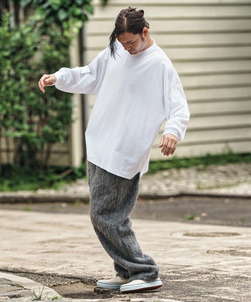 CAMBIO（カンビオ）の「mlt5281- Minimal Span Fraise Cut sew カットソー（Tシャツ/カットソー・メンズ・ブラック/チャコールグレー/ホワイト・S/M/L）」の19枚目の写真