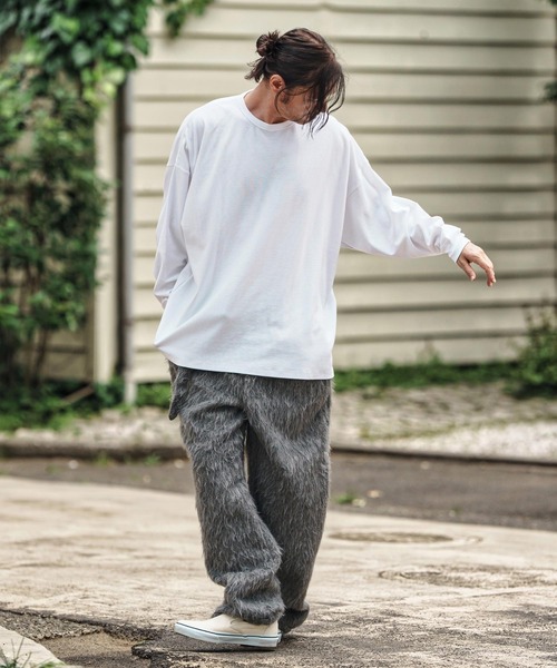 CAMBIO（カンビオ）の「mlt5281- Minimal Span Fraise Cut sew カットソー（Tシャツ/カットソー・メンズ・ブラック/チャコールグレー/ホワイト・S/M/L）」の20枚目の写真