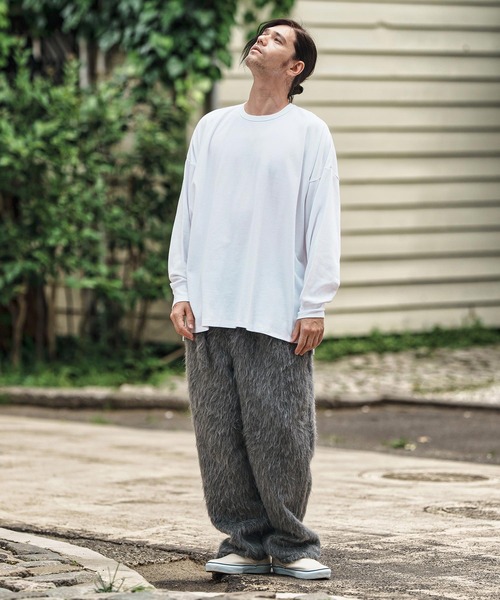 CAMBIO（カンビオ）の「mlt5281- Minimal Span Fraise Cut sew カットソー（Tシャツ/カットソー・メンズ・ブラック/チャコールグレー/ホワイト・S/M/L）」の21枚目の写真