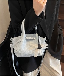 仕切りバスケット2wayショルダーバッグ/ハンドバッグ