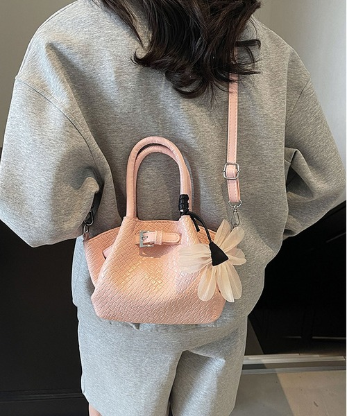 LA VORAGINE（ラ ヴォラジネ）の「仕切りバスケット2wayショルダーバッグ/ハンドバッグ（ショルダーバッグ・レディース・ピンク/イエロー/ブルー/ブラック/アイボリー・FREE）」の21枚目の写真