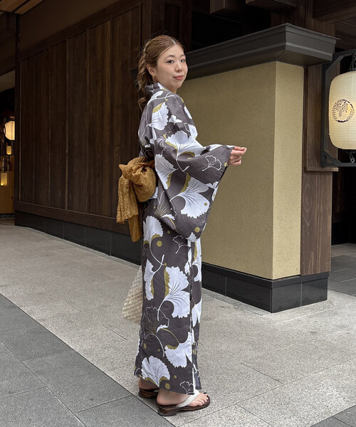 セール】ゆかた3点SET〈ゆかた/兵児帯/下駄〉（浴衣