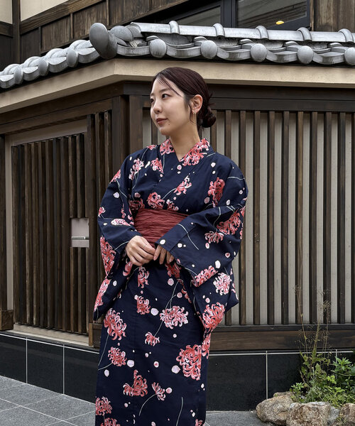 CAPRICIEUX LE'MAGE ゆかた3点SET〈ゆかた/兵児帯/下駄〉 セール