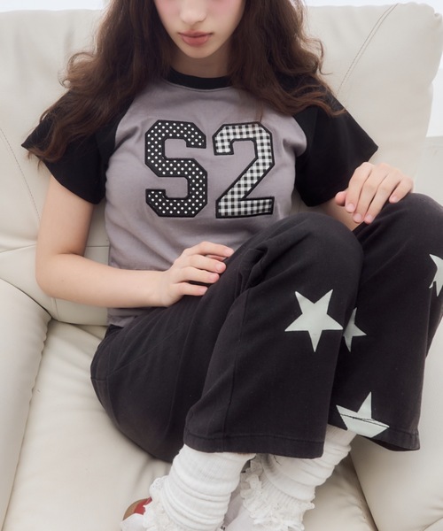 tシャツ ワッペンロゴラグランT/patch logo raglan t-shirt レディース ワッペンロゴラグランT/patch logo raglan t-shirt（Tシャツ