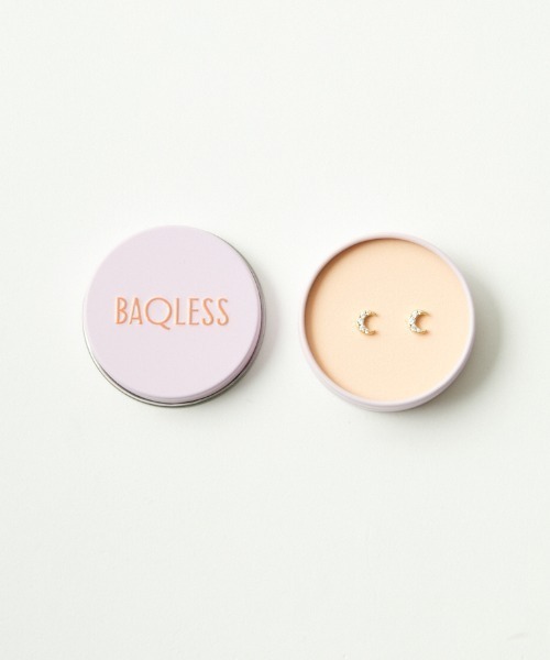 BAQLESS（バックレス）の「[BAQLESS/バックレス] ZIRCONIA HONESTY LUNA ゴールド ピアス（ピアス（両耳用）・レディース・ゴールド・ONE SIZE）」の8枚目の写真