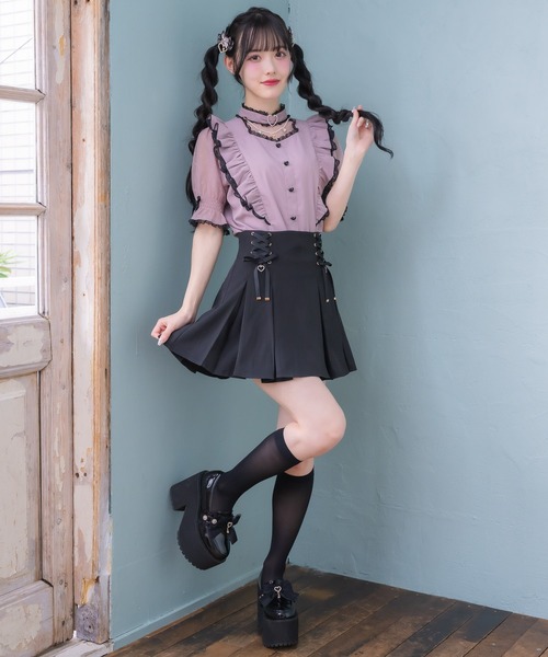 ROJITA（ロジータ）の「ハートバックルシアードットブラウス（シャツ/ブラウス・レディース・ホワイト/ピンク/ブラック・FREE）」の18枚目の写真