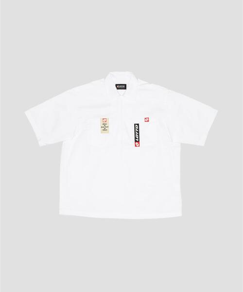 LOTTO(ロット)の「LOTTO TC TWILL HALF ZIP SHIRTS(シャツ/ブラウス・メンズ・ネイビー/ホワイト/ブラック・MEDIUM/LARGE/X-LARGE)」の4枚目の写真