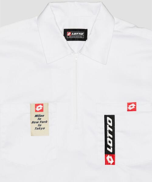 LOTTO(ロット)の「LOTTO TC TWILL HALF ZIP SHIRTS(シャツ/ブラウス・メンズ・ネイビー/ホワイト/ブラック・MEDIUM/LARGE/X-LARGE)」の5枚目の写真