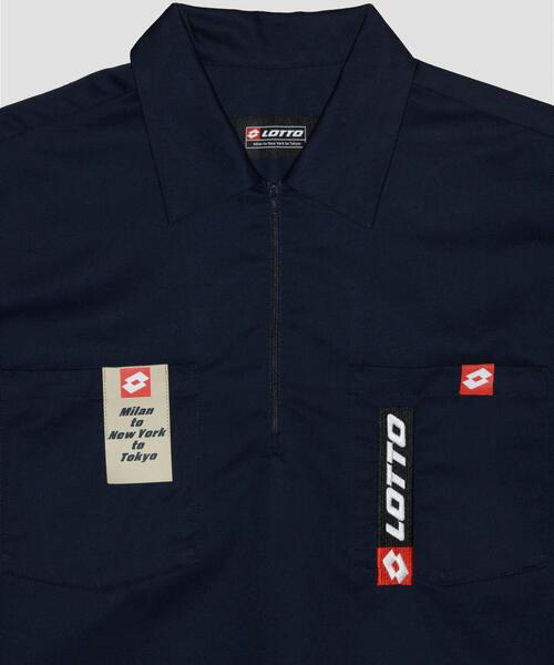 LOTTO(ロット)の「LOTTO TC TWILL HALF ZIP SHIRTS(シャツ/ブラウス・メンズ・ネイビー/ホワイト/ブラック・MEDIUM/LARGE/X-LARGE)」の7枚目の写真