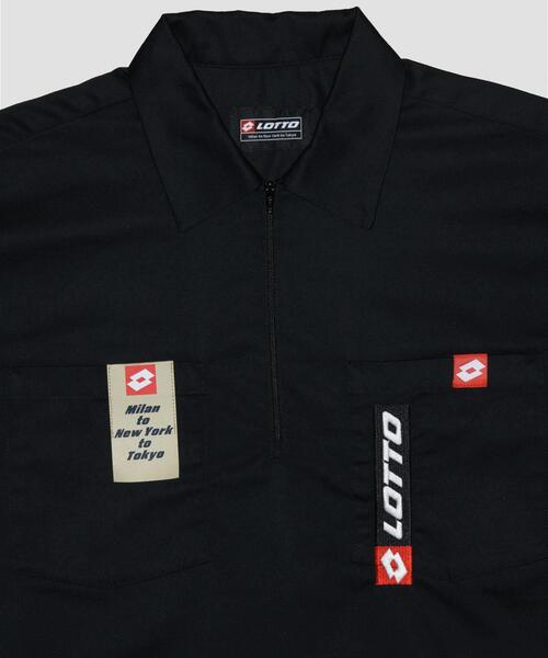 LOTTO(ロット)の「LOTTO TC TWILL HALF ZIP SHIRTS(シャツ/ブラウス・メンズ・ネイビー/ホワイト/ブラック・MEDIUM/LARGE/X-LARGE)」の9枚目の写真