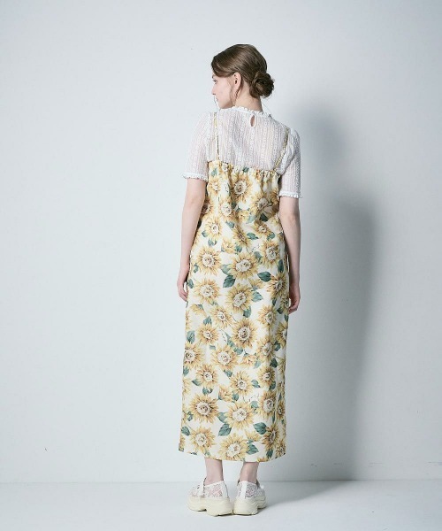 F i.n.t（フィント）の「【2wayセパレート浴衣・浴衣＋作り帯セット】ヒマワリ柄浴衣セット　夏服（浴衣・レディース・ホワイト×イエロー/イエロー× ブルー・FREE）」の21枚目の写真