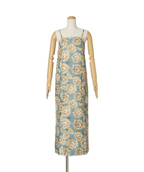 F i.n.t（フィント）の「【2wayセパレート浴衣・浴衣＋作り帯セット】ヒマワリ柄浴衣セット　夏服（浴衣・レディース・ホワイト×イエロー/イエロー× ブルー・FREE）」の10枚目の写真