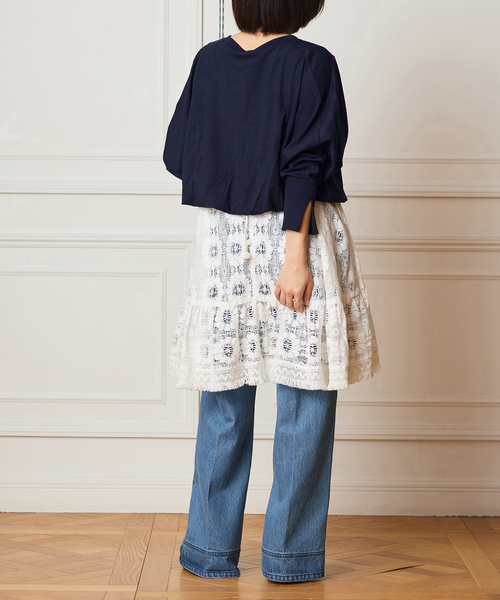 IENA LA BOUCLE バブルヘムカットソー（Tシャツ/カットソー