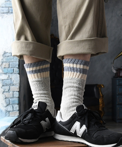 neos（ネオス）の「【neos】3足セット ヘビーウェィト ロング ソックス（ソックス/靴下・メンズ・F/E/D/C/A/B・25～27cm）」の14枚目の写真