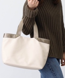 COOCO テープハンドルフェイクレザートートバッグ