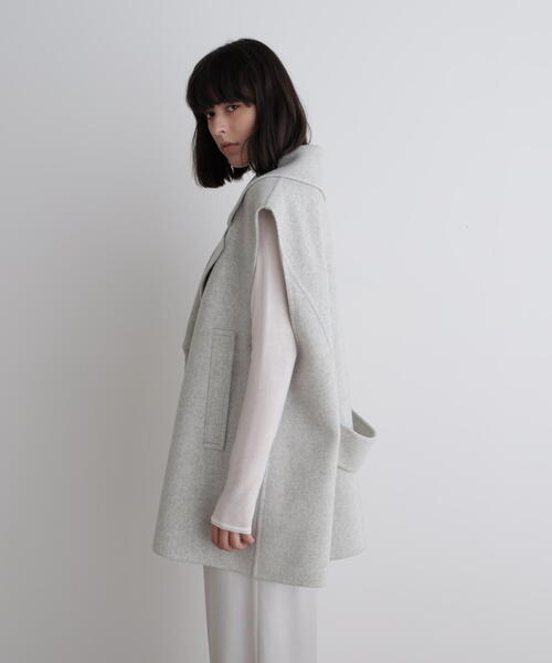 美品✨ルフィル クォーター ジャージー ジレ 2024年 ◇ ソフトウールリバージレ（ピーコート）｜LE PHIL（ルフィル）の