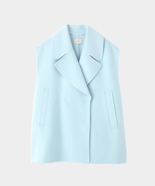 ルフィルLE PHILソフトウールリバースタンドジレ(F)ブルー ￥69.300 ソフトウールリバージレ | LE PHIL（ル フィル） ｜【公式】通販