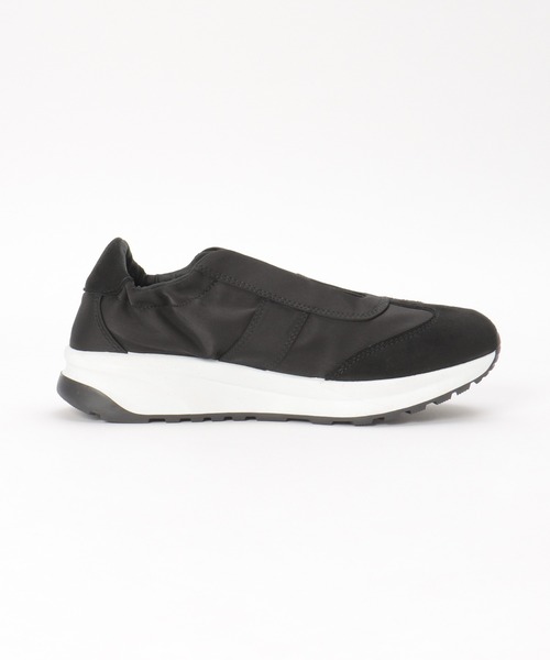 ikka（イッカ）の「【雑誌InRed11月号掲載】サテンスエードコンビスニーカー（スニーカー・レディース・ブラック/オートミール・L/M）」の6枚目の写真