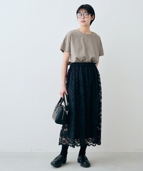 THREE FIFTY STANDARD(スリーフィフティースタンダード)の「THREE FIFTY STANDARD 汗じみ軽減加工のダブルスリーブTシャツ(Tシャツ/カットソー・レディース・ブルー/チャコールグレー/ライトグレー・M/LL/3L/L)」の4枚目の写真
