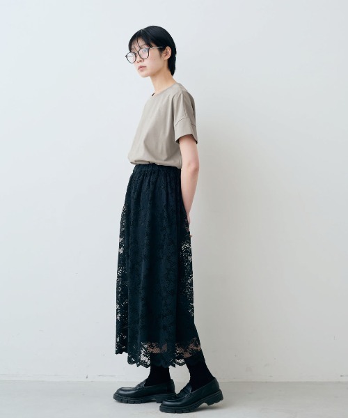 THREE FIFTY STANDARD(スリーフィフティースタンダード)の「THREE FIFTY STANDARD 汗じみ軽減加工のダブルスリーブTシャツ(Tシャツ/カットソー・レディース・ブルー/チャコールグレー/ライトグレー・M/LL/3L/L)」の6枚目の写真