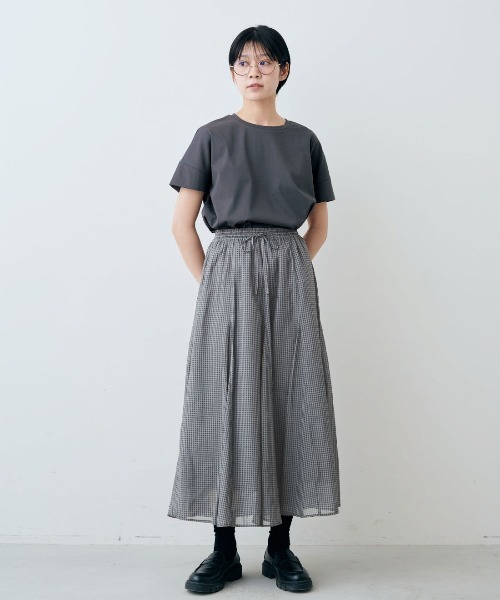 THREE FIFTY STANDARD(スリーフィフティースタンダード)の「THREE FIFTY STANDARD 汗じみ軽減加工のダブルスリーブTシャツ(Tシャツ/カットソー・レディース・ブルー/チャコールグレー/ライトグレー・M/LL/3L/L)」の9枚目の写真