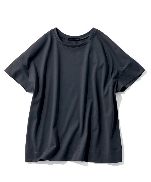 THREE FIFTY STANDARD(スリーフィフティースタンダード)の「THREE FIFTY STANDARD 汗じみ軽減加工のダブルスリーブTシャツ(Tシャツ/カットソー・レディース・ブルー/チャコールグレー/ライトグレー・M/LL/3L/L)」の18枚目の写真