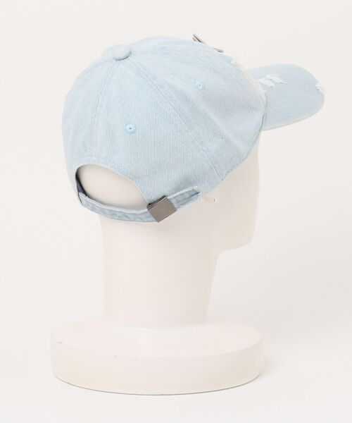 Ressaca（レサーカ）の「ダメージ加工ラインストーンデニムベースボールキャップ（キャップ・レディース・ライトブルー/ブラック・FREE）」の9枚目の写真