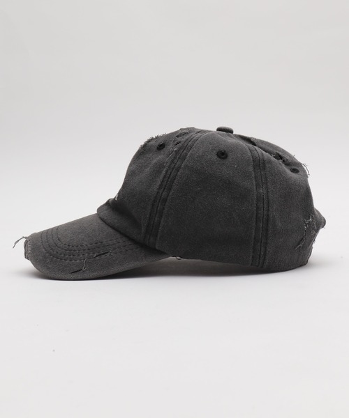 ディムモアール ロゴ刺繍ダメージCAP DimMoire【ディムモアール】ロゴ刺繍ダメージCAP/Black｜その他